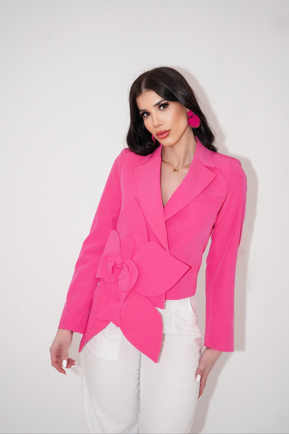 Rose Petal Elegance Blazer